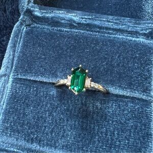 Emerald Engagement Ring